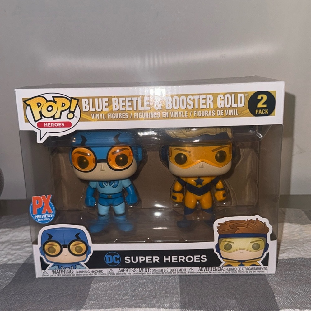 BLUE BEETLE & BOOSTER GOLD PX PREVIEW EXCLUSIVE FUNKO 2PACK